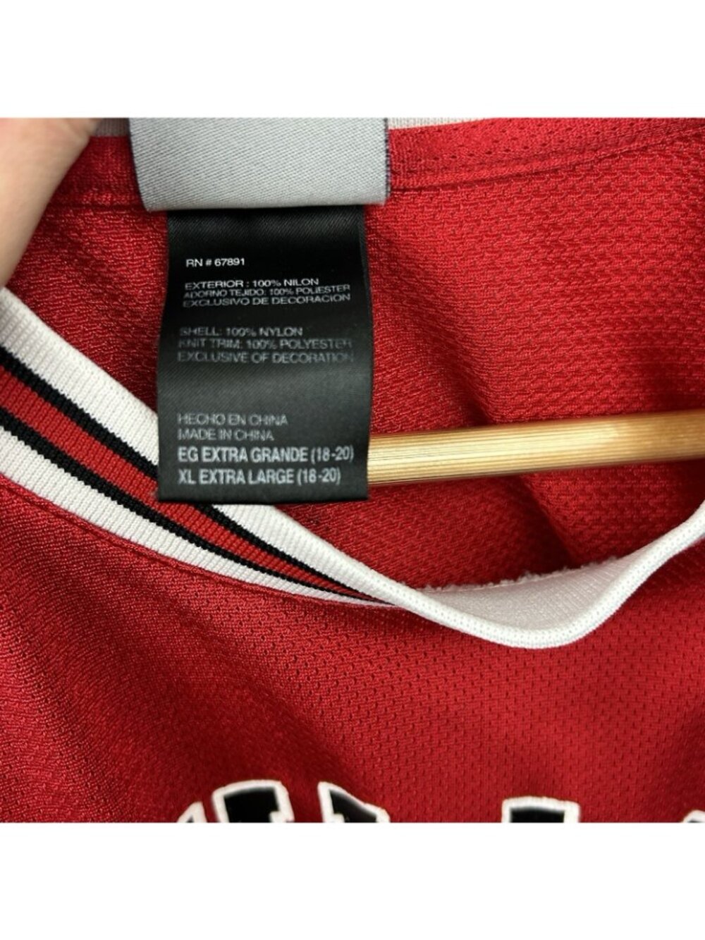 Adidas Joakim Noah Chicago Bulls #13 Youth Red Jersey Size XL (18-20) - Picture 6 of 15
